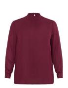 Kctrudi Blouse Tops Blouses Long-sleeved Red Kaffe Curve