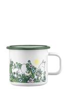 Moomin Enamel Mug In The Garden 3,7Dl Home Tableware Cups & Mugs Coffe...