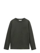 Long-Sleeved T-Shirt With Pocket Tops T-shirts Long-sleeved T-Skjorte ...