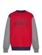 Sweater L/S Tops Sweatshirts & Hoodies Sweatshirts Red United Colors O...
