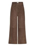 Victory Trousers Designers Trousers Wide Leg Brown Stylein