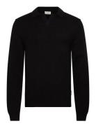 Cfkarl Polo Knit Tops Knitwear V-necks Black Casual Friday