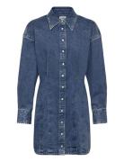 Darted Skirt Dress Kort Kjole Blue Wrangler
