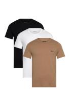 Tshirt Rn 3P Classic Tops T-Kortærmet Skjorte Multi/patterned BOSS