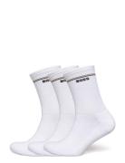 3P Qs Iconic Cc Sp W Lingerie Socks Regular Socks White BOSS