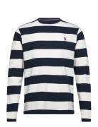 Tage Reg Ls Sj Uspa M Tee Tops T-Langærmet Skjorte Navy U.S. Polo Assn...
