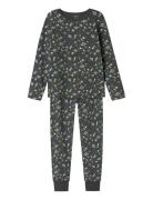 Nkmnightset Iron Space Noos Pyjamassæt Grey Name It