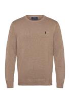 Cotton Crewneck Sweater Tops Knitwear Round Necks Beige Polo Ralph Lau...
