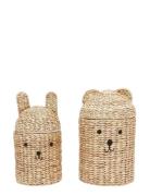 Bear & Rabbit Storage Basket - Pck2 Home Kids Decor Storage Storage Ba...