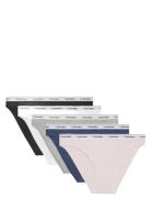 Bikini 5Pk Trusser, Tanga Briefs Black Calvin Klein