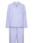 Rhpaige Nightset Pyjamas Nattøj Blue Rosemunde