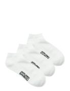 Jacbasic Bamboo Short Sock 3 Pack Noos Ankelstrømper Korte Strømper Wh...