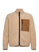 Pocket Teddy Jacket Tynd Jakke Beige Revolution