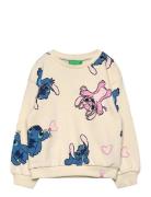 Sweater L/S Tops Sweatshirts & Hoodies Sweatshirts Cream United Colors...
