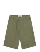 Wwenoch Short Bottoms Shorts Casual Green WOOD WOOD