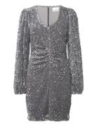 Teagan Sh Dress Kort Kjole Grey Noella