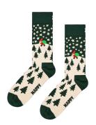 Santa On The Way Sock Underwear Socks Regular Socks Green Happy Socks