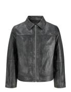 Jorclean Leather Jacket Styd Aw25 Læderjakke Skindjakke Black Jack & J...