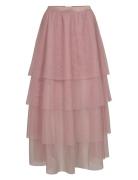 Nuea Layer Skirt Skirts Maxi Skirts Pink Nümph