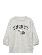 Snoopy Sweatshirt Dress Tops Sweatshirts & Hoodies Sweatshirts Grey Ma...