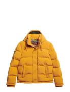 Everest Short Hooded Puffer Foret Jakke Yellow Superdry
