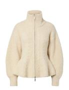 Yaszira Ls Knit Cardigan Tops Knitwear Cardigans Cream YAS