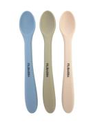 Silic Feeding Spoons 3-Pack - Ocean Mix Home Meal Time Cutlery Multi/p...