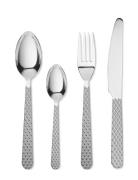 Rhombe Bestiksæt Stål 16 Stk. Home Tableware Cutlery Cutlery Set Silve...