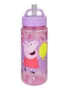 Peppa Pig Aero Drinking Bottle Home Meal Time Purple Gurli Gris