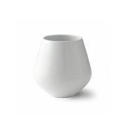 Hvid Riflet vase 15 cm