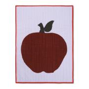 Apple plaid 80x110 cm Lilla-rød