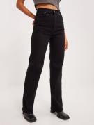 Dr Denim - High waisted jeans - Black Solid - Moxy Straight - Jeans