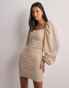 Nelly - Beige - Little Ruched Dress