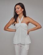 Nelly - Hvid - Dreamy Chiffon Top