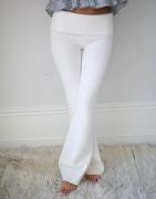 Nelly - Hvid - Tight Rib Knit Pants