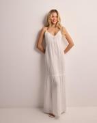 Pieces - Hvid - Pcastina Strap Maxi Dress Sww Bc