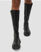 Nelly - Sort - Under Knee Chelsea Boot