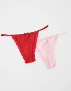 Nelly - Rød - Loveable 2-Pack Thong