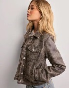 Nelly - Brun - PU Trucker Jacket