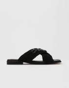 Inuikii - Sort - Slipper Woven Crossed Stones