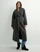 Vero Moda - Grå - Vmanne Bergen Xtra Long Coat Ga