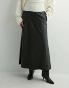 Vero Moda - Sort - Vmolive Hw Coated Ankle Skirt Prm