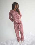 Hunkemöller - Ternet/Stribet - Pj Ls Flannel Twill Check