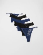 Hunkemöller - Blå - Fashion Ulv-String 5-Pack