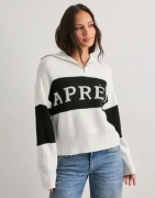 Pieces - Hvid - Pcjordan Ls Half Zip Knit Bc