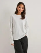 Pieces - Hvid - Pcsadie Ls Top Noos