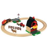 BRIO World BondegÃ¥rd PÃ¥ Landet SÃ¦t - 20 dele - TrÃ¦ 33719