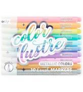 Ooly Tuscher - Metallic Brush Markers - 10 stk - Pastelfarver