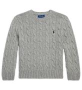 Polo Ralph Lauren Bluse - Uld - Classics ll - GrÃ¥meleret