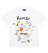 Kenzo T-shirt - Hvid m. Print